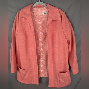 Three piece polyester outfit by Lady Mendel Knits VINTAGE super cute set no size